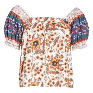Joie Cleona Cotton Top Floral print